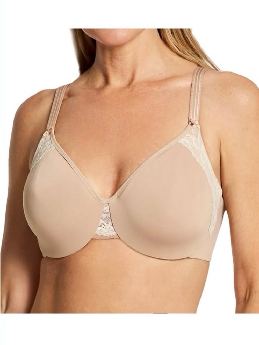 •Olga 36D Cloud 9 Beige Minimizer Bra! NEW!